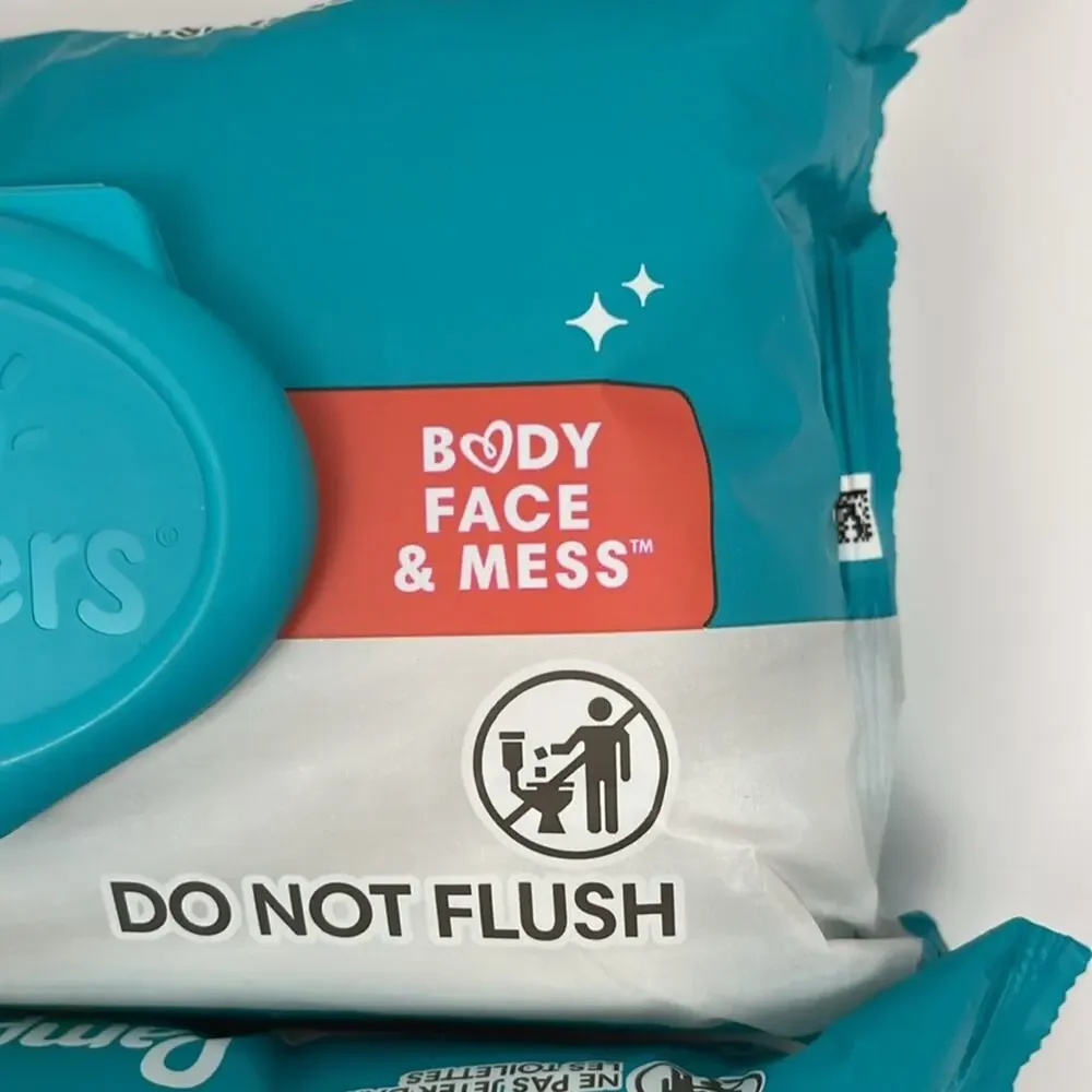 Pampers Multi-Use Baby Wipes 56 Ct Bundle of 3 Pop Top Packs Fragrance Free